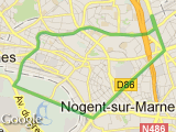 parcours Boucle VDF-Bois de Vincennes 9.5km