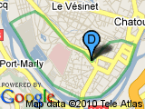 parcours Chatou - Croissy - Vesinet - Croissy - 10 km