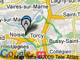 parcours  Torcy > base tocy > st thibault > plan d'eau > bussy st martin > rentilly