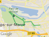 parcours torcy >> parc noisiel + ts3k3 + lelombric