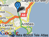 parcours Sophia - Juan - Cap d'Antibes - Sophia