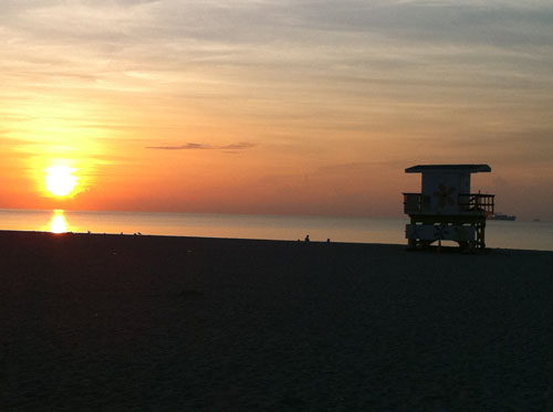 Courir à Miami Beach