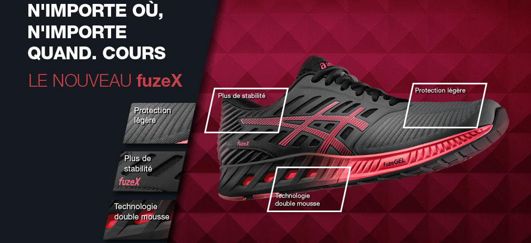 asics fuzex homme avis