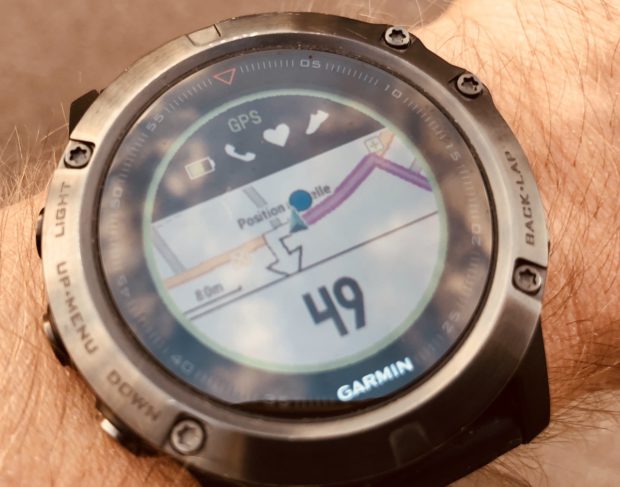 trouver un itineraire avec une Garmin Fenix 5 partie 11