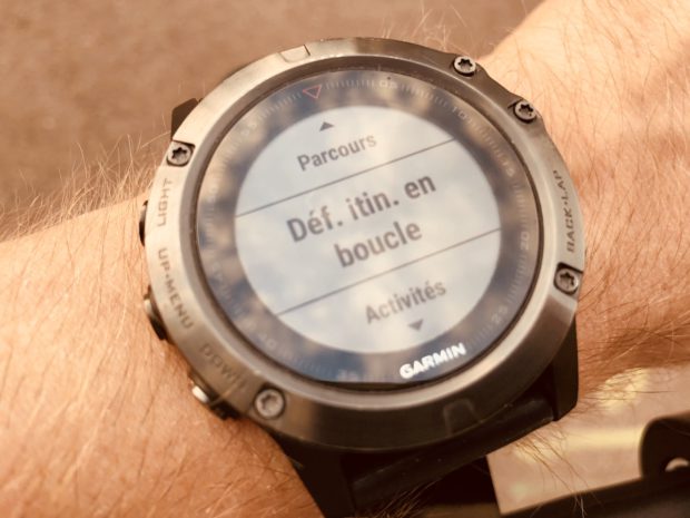 trouver un itineraire avec une Garmin Fenix 5 partie 5