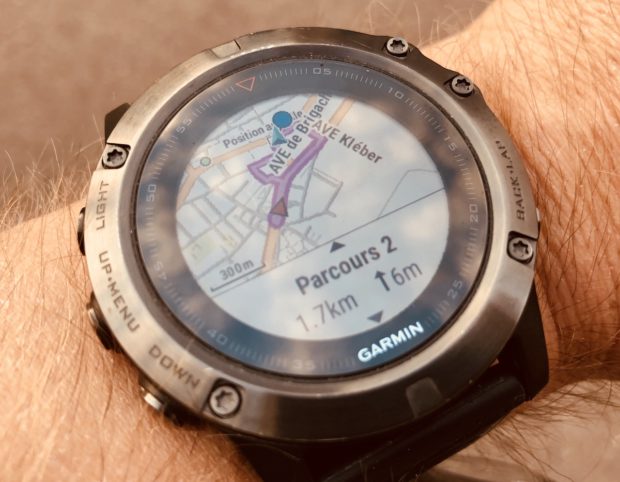 trouver un itineraire avec une Garmin Fenix 5 partie 10