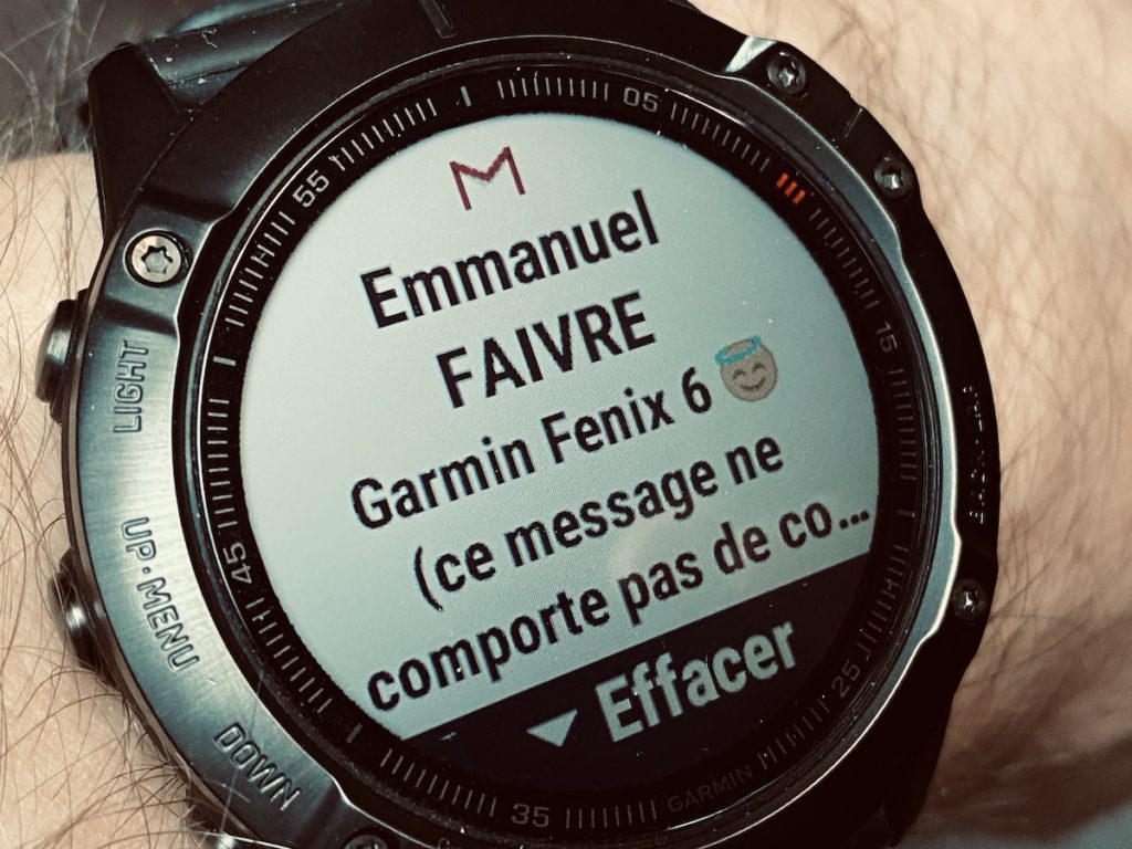 notifications Garmin Fenix 6