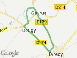 parcours Gavrus Evrecy(Petit) Bougy + Chemin des Bruyères