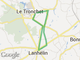 parcours Mont-Servin/ la Drolonerie/ les Ombres/ la Ville Joie/ Le Tronchet/ LanhÃ©lin