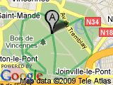 parcours bois vincennes - chateau - tour hippodrome