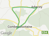 parcours Combeau -Semmadon - Arbecey - Combeau