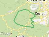 parcours 31 km Chaîne des Puys St GENES
