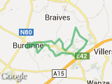 parcours VTT Oteppe parcours jaune