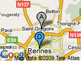 parcours Rennes - Rue St Malo - St Grégoire - Canal St Martin