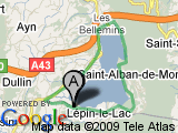 parcours Tour du Lac Aiguebelette - Départ Lépin-Plage