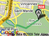 parcours vincennes - lac dausmesnil