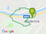 parcours Andenne : 03 - Tour des 2 ponts.