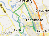 parcours semi marathon de gagnac