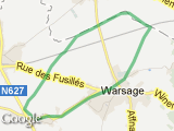 parcours Marche du Télévie (Warsage - Bombaye)