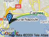 parcours Cannes - Bord de mer