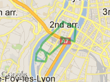 parcours Ainay Confluence Ainay