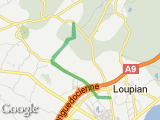 parcours Meze - a travers champs