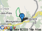 parcours Montgenevre le chalvet via la bergerie la crete retour est .