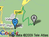 parcours Montée Vallandry-La poudreuse par la foret