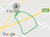 parcours fleurus challenge hainaut avril petite distance