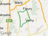 parcours 16km a metz sud (pommerieux)