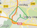 parcours Vélizy + Versailles Forêt