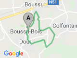 parcours Boussu 13km côtes