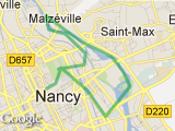 parcours Nancy 9 km