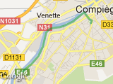 parcours Compiegne - Merciere
