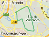 parcours St Mande Bois vers Piste