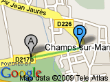 parcours champs sur marne general de gaulle