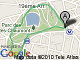 parcours Buttes Chaumont avec satellite