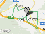 parcours Tour de Beaufays