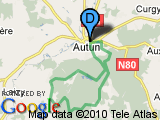 parcours Autun VTT 5 (circuit autour du Château de Montjeu + GR 131)