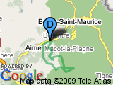 parcours La 6000D 55 km La plagne