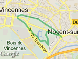 parcours nogent bois de vincennes 7km