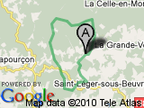 parcours Saint-Prix-en-Morvan - Circuit VTT n° 5 bis (Haut-Folin et Mont Beuvray / balisage noir)