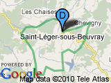 parcours Saint-Léger-sous-Beuvray - Circuit VTT n° 7 (balisage rouge)