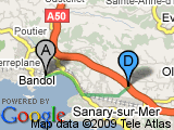 parcours Aller simple Bandol