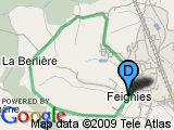 parcours FEIGNIES * LANIERES 8 KMS