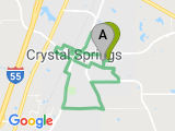 parcours Crystal Springs, 11,3km