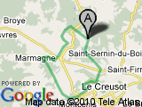 parcours Saint-Sernin-du-Bois - Circuit VTT via Marmagne et Le Creusot (Parc des Combes)