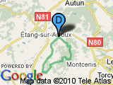 parcours Mesvres - Circuit VTT des 2 Pierre(s) Croule(s) via Dettey et Uchon