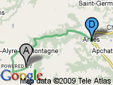 parcours Col de Vestizoux depuis Ardes via St Alyre