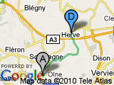 parcours Herve / Olne 12km
